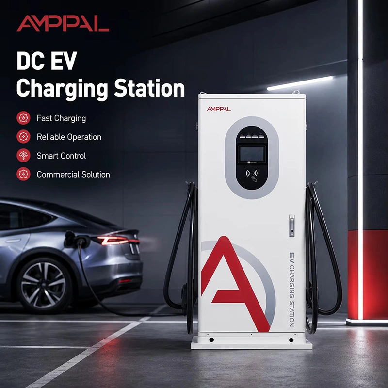 40 kW komerčná integrovaná nabíjacia stanica DC EV pre verejné parkovisko
